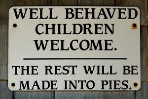 Well behaved children